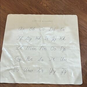 Gather Midi Cursive Alphabet Educational Mat